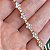 Pulseira riviera uva cravejada em 4 pontos com zircônias na cor cristal de espessura 3mm e comprimento 18m com banho de ouro 18k ou ródio branco - Imagem 7