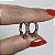 Brinco argola cravejada rainbow com spikes com banho de ouro 18k ou ródio branco - Imagem 9