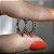 Brinco argola cravejada rainbow com spikes com banho de ouro 18k ou ródio branco - Imagem 1