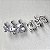 Brinco ear hook piercing fake zircônias na cor cristal com banho de ródio branco (o par) - Imagem 9
