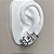 Brinco ear hook piercing fake zircônias na cor cristal com banho de ródio branco (o par) - Imagem 3