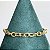 Pulseira elos lisos 20cm com banho de ouro 18k - Imagem 5