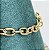 Pulseira elos lisos 20cm com banho de ouro 18k - Imagem 3
