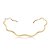 Colar aro ondulado liso 40cm com banho de ouro 18k ou ródio branco - Imagem 8