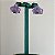 Brinco de flor orquídea cravejado com zircônias (na cor lilás ou magenta) com banho de ródio branco ou ródio negro - Imagem 3