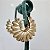 Brinco argola click grossa acetinada fosca com banho de ouro 18k ou ródio branco - Imagem 7
