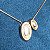 Conjunto colar longo e brinco com pingente acetinado fosco com banho de ouro 18k - Imagem 8