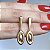 Conjunto colar longo e brinco com pingente acetinado fosco com banho de ouro 18k - Imagem 4
