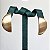 Conjunto colar e brinco círculos com pingente acetinado fosco com banho de ouro 18k e ródio branco - Imagem 3