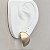 Conjunto colar e brinco círculos com pingente acetinado fosco com banho de ouro 18k e ródio branco - Imagem 7