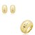 Conjunto brinco e anel martelado oval com banho de ouro 18k - Imagem 6