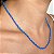 Colar Mini Elos Azul com Banho de Ouro 18k - Imagem 7