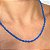 Colar Mini Elos Azul com Banho de Ouro 18k - Imagem 5