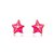 Brinco Estrela do Mar Esmaltado Pink com Banho de Ouro 18k - Imagem 4