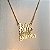 Colar com Pingente "Lute como uma Garota" com Banho de Ouro 18k - Imagem 3