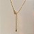 Colar com pingente liso "Girl Power" com banho de ouro 18k - Imagem 5