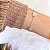 Pulseira 4 corações cravejados zircônias na cor cristal com banho de ródio branco - Imagem 5