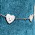 Pulseira 4 corações cravejados zircônias na cor cristal com banho de ródio branco - Imagem 7