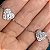 Pulseira 4 corações cravejados zircônias na cor cristal com banho de ródio branco - Imagem 3