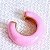 Piercing Fake (de encaixe) Esmaltado em Tons Pastel (Verde Água, Lavanda / Lilás e Rosa) com Espessura de 4mm e Banho de Ouro 18k (Unitário) - Imagem 3