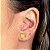 Brinco Mini Coração Esmaltado (Lilás, Pink ou Amarelo) com Banho de Ouro 18k - Imagem 7