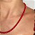 Colar Colorido (Vermelho, Coral, Rosa ou Roxo) com Espessura de 4mm com Banho de Ouro 18k - Imagem 4