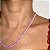 Colar Colorido (Vermelho, Coral, Rosa ou Roxo) com Espessura de 4mm com Banho de Ouro 18k - Imagem 5