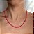 Colar Colorido (Vermelho, Coral, Rosa ou Roxo) com Espessura de 4mm com Banho de Ouro 18k - Imagem 8