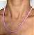 Colar Colorido (Vermelho, Coral, Rosa ou Roxo) com Espessura de 4mm com Banho de Ouro 18k - Imagem 2