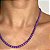 Colar Colorido (Vermelho, Coral, Rosa ou Roxo) com Espessura de 4mm com Banho de Ouro 18k - Imagem 10