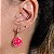 Brinco argola com pingente smile esmaltado (pink, lilás, rosa claro, verde água ou laranja neon) com banho de ouro 18k - Imagem 9