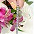Pulseira riviera mini florzinhas cravejadas com microzircônias lilás 17cm de comprimento com banho de ródio branco - Imagem 10