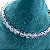 Pulseira riviera mini florzinhas cravejadas com microzircônias lilás 17cm de comprimento com banho de ródio branco - Imagem 18