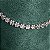 Pulseira riviera mini florzinhas cravejadas com microzircônias lilás 17cm de comprimento com banho de ródio branco - Imagem 9