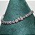 Pulseira riviera mini florzinhas cravejadas com microzircônias lilás 17cm de comprimento com banho de ródio branco - Imagem 17