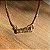 Colar  "amém" liso com banho de ouro 18k ou ródio branco - Imagem 2