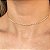 Colar Riveira Frontal com Banho de Ouro 18k ou Ródio Branco - Imagem 3