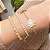 Pulseira bracelete 4 onças lisas 18cm de comprimento com banho de ouro 18k - Imagem 15