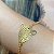 Pulseira bracelete 4 onças lisas 18cm de comprimento com banho de ouro 18k - Imagem 5
