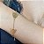 Pulseira bracelete 4 onças lisas 18cm de comprimento com banho de ouro 18k - Imagem 2