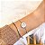 Pulseira girassol liso com banho de ouro 18k ou ródio branco - Imagem 7