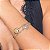 Pulseira girassol liso com banho de ouro 18k ou ródio branco - Imagem 2