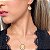 Colar com Pingente de Girassol Detalhado Banho de Ouro 18k ou Ródio Branco - Imagem 1