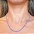 Colar Corrente Veneziana Colorida (Laranja Neon, Rosa Escuro, Azul, Verde Limão, Verde Água ou Lavanda / Lilás) com Espessura de 1,5 Milímetros - Imagem 7