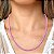 Colar Corrente Veneziana Colorida (Pink, Verde, Laranja, Magenta, Lavanda / Lilás ou Rosa Claro) com Espessura de 2 Milímetros - Imagem 2