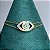 Pulseira olho grego cravejado zircônias coloridas (rainbow) com banho de ouro 18k - Imagem 1