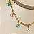 Colar com Flores de Contas Coloridas em Tons Pastel com Banho de Ouro 18k - Imagem 7