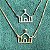 Colar Capelinha Liso com Banho de Ouro 18k ou Ródio Branco - Imagem 3