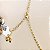 Colar com Pingente de Gotinhas Lisas e Olho Grego Cravejado com Zircônias Coloridas com Banho de Ouro 18k - Imagem 9