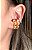 Piercing Fake (de encaixe) Organic Juliette com Banho de Ouro 18k ou Ródio Branco (Par) - Imagem 2